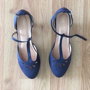 Blue Mary Jane Heels
